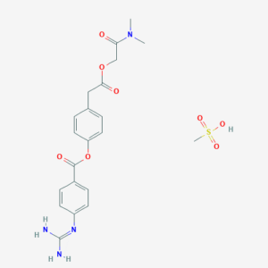 Chemical structure of Camostat mesylate